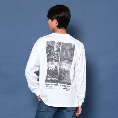 【大人向けサイズあり】NYCバックフォト長袖Tシャツ