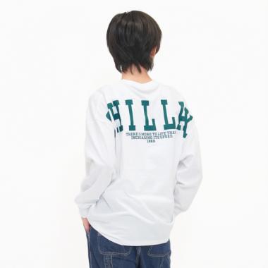 【大人向けサイズあり】【STREET】バックワイドロゴビッグ長袖Tシャツ