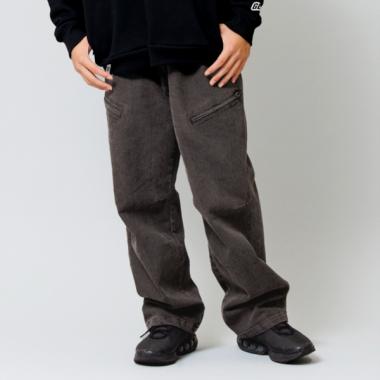 【大人向けサイズあり】【GLSW.】ストレッチデニム ジップポケットパンツ