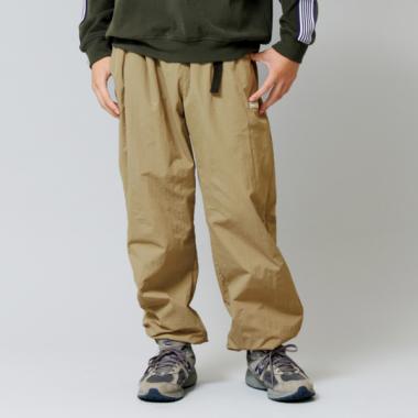 【大人向けサイズあり】【あったか】ナイロン起毛裏地付きパンツ