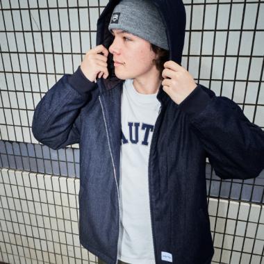 【大人向けサイズあり】【NAUTICA】デニムジップアップジャケット