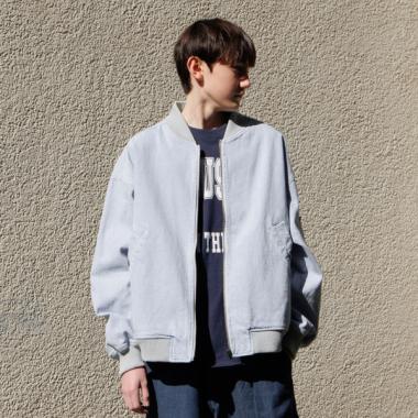 【大人向けサイズあり】デニムボンバージャケット