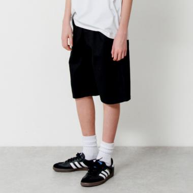 【大人向けサイズあり】綿ポリストレッチツイル・アクティブハーフパンツ