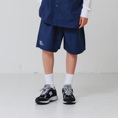 【大人向けサイズあり】【セットアップ対応】タイプライター・ワイドハーフパンツ