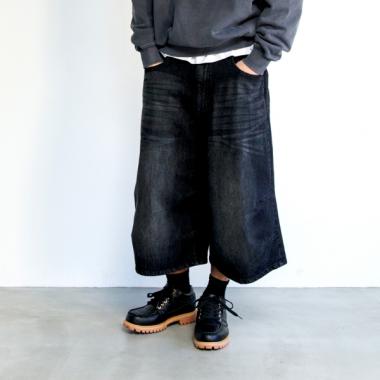 【大人向けサイズあり】【GLSW.】デニム・ワイドバギーショーツ