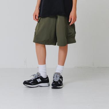 【大人向けサイズあり】【Easycare】ポリストレッチ・カーゴショーツ