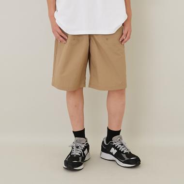 【大人向けサイズあり】【撥水】ナイロンワッシャーベイカーハーフパンツ