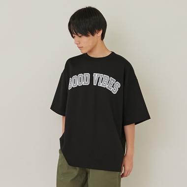 【大人向けサイズあり】【接触冷感】エアリークッション・アーチロゴ半袖Tシャツ