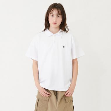 【大人向けサイズあり】【吸水速乾】カノコ・ワンポイント刺しゅう半袖ポロシャツ