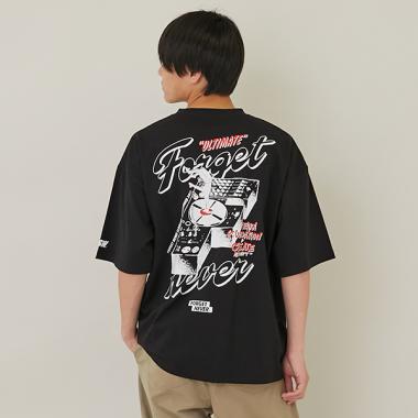 【大人向けサイズあり】【FORGETNEVER】バックターンテーブル半袖ポケットTシャツ_GLSW