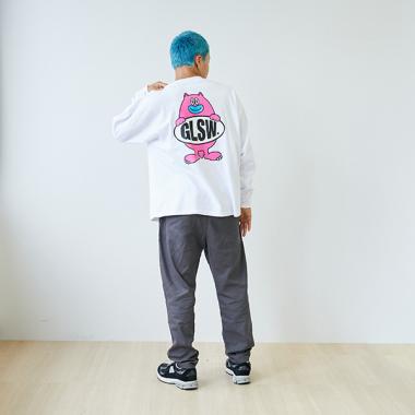 【GLSW.】【ヘビーウェイト天竺】アソート バックプリント長袖Tシャツ