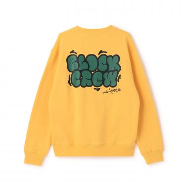 グラフィティ バックプリントロゴ 裏毛トレーナー