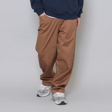 綿ポリストレッチツイル・バギーパンツ