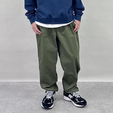 綿ポリストレッチツイル・アクティブパンツ