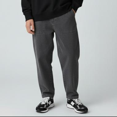 裏起毛ストレッチデニム・ベイカーパンツ