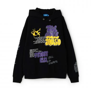 【毛玉になりにくい】ランダムプリントビッグパーカー