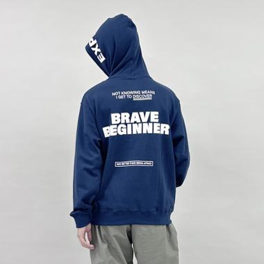 【毛玉になりにくい】フードプリントパーカー