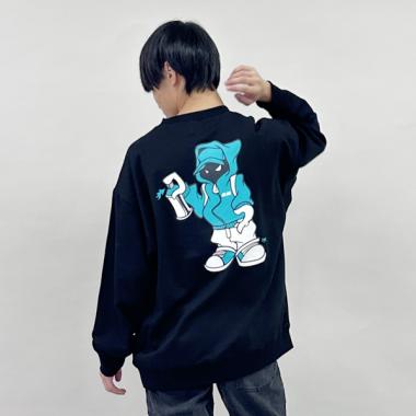 【GLSW.】ヘビーウエイト裏毛・アソートバックプリントトレーナー