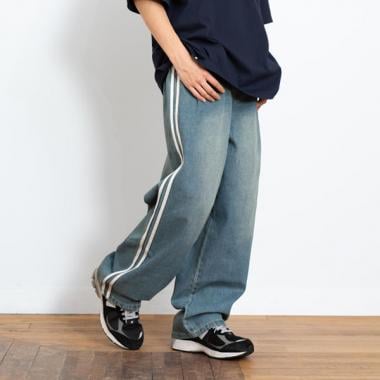 デニムロングパンツ