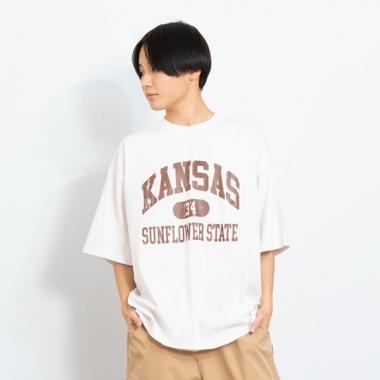 【プチプラ】カレッジロゴTシャツ
