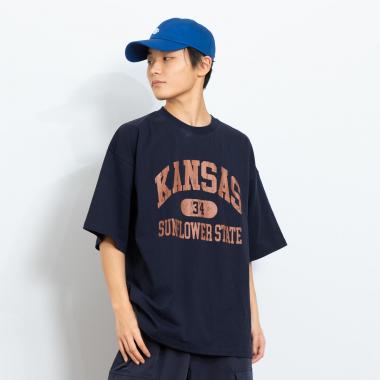 【プチプラ】カレッジロゴTシャツ
