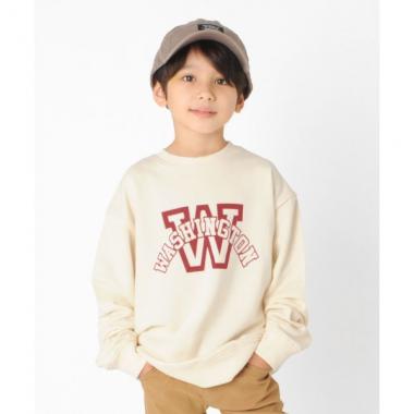 裏毛・ドロップショルダー プリントトレーナー