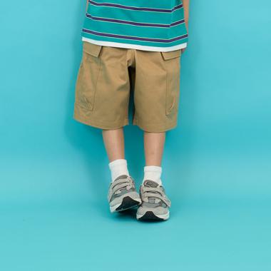 【SKIT0LY】コットンツイルカーゴハーフパンツ