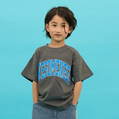 【SKIT0LY】【ヘビーウェイト天竺】ピグメントカレッジプリントTシャツ
