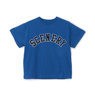 【SKIT0LY】【接触冷感】ハイクールコットン・アーチロゴアップリケ刺しゅう半袖Tシャツ