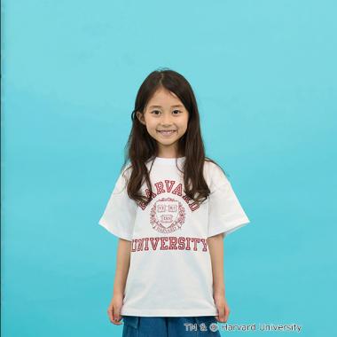 【SKIT0LY】【接触冷感】ハイクールコットン・ハーバード大学半袖Tシャツ