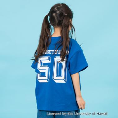 【SKIT0LY】【接触冷感】ハイクールコットン・ハワイ大学半袖Tシャツ