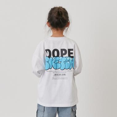 【SKIT0LY】バック発泡プリント長袖Tシャツ