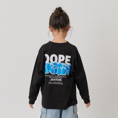 【SKIT0LY】バック発泡プリント長袖Tシャツ