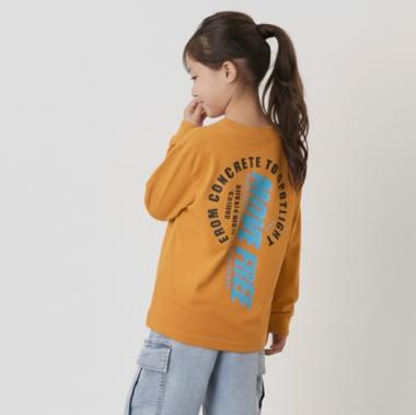 【SKIT0LY】【プチプラ】バックサークルロゴ長袖Tシャツ