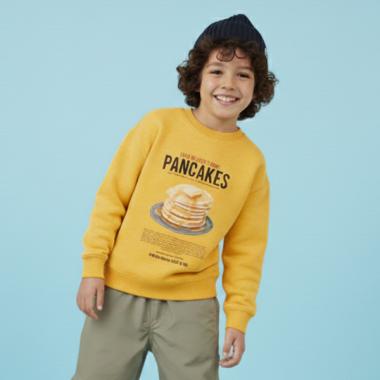 【SKIT0LY】【毛玉になりにくい】FOODプリントトレーナー