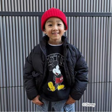 【SKIT0LY】【DISNEY】裏起毛 ・＜ミッキーマウス＆ミニーマウス＞ プリントトレーナー