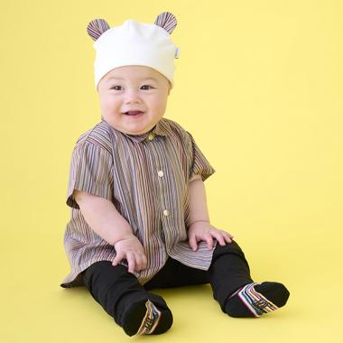 シグネチャーストライプシャツレギンスセット