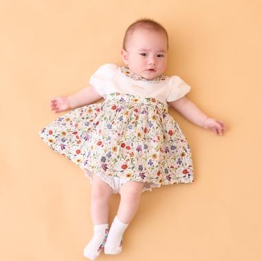 リバティフローラルチュニックブルマセット