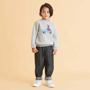 バックプリントロングパンツ