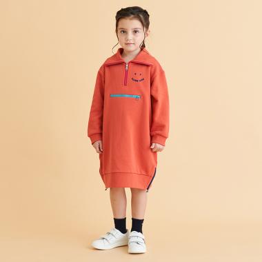 PS HAPPYハーフジップワンピース