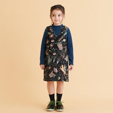 ジャガードジャンパースカート