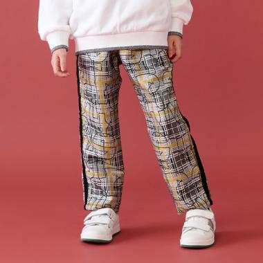 ジャガードチェックドロストロングパンツ
