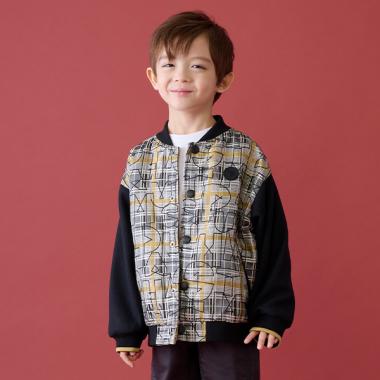 ジャガードチェックスタジャン