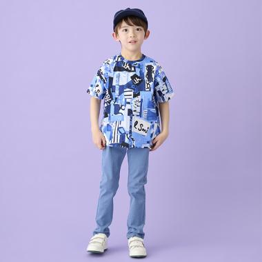 PS HAPPYカットデニムレギンスパンツ