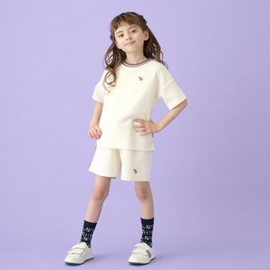 アーティストストライプリブショートパンツ