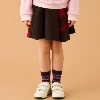 フローラルジャカードニットスカート