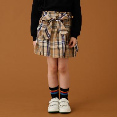 チェック柄シャーリングスカート