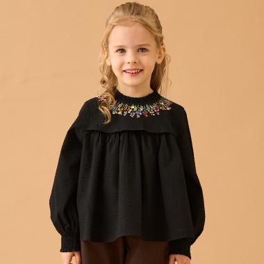 花刺しゅうブラウス