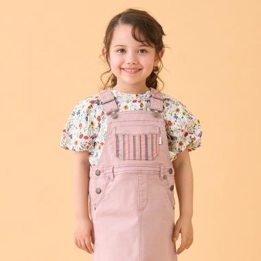 リバティフローラル半袖ブラウス