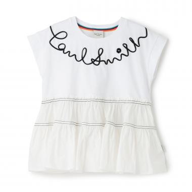 コード刺しゅうロゴチュニック